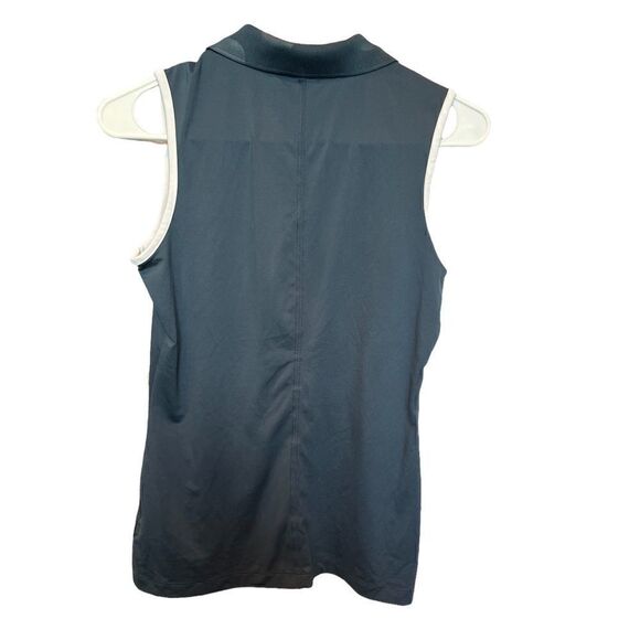 Nike golf XS sleeveless polo shirt teal lapel collar dri-fit looks new - Picture 2 of 7